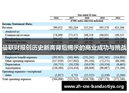 曼联财报创历史新高背后揭示的商业成功与挑战 曼联财报创历史新高背后揭示的商业成功与挑战