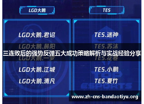 三连败后的强势反弹五大成功策略解析与实战经验分享 三连败后的强势反弹五大成功策略解析与实战经验分享